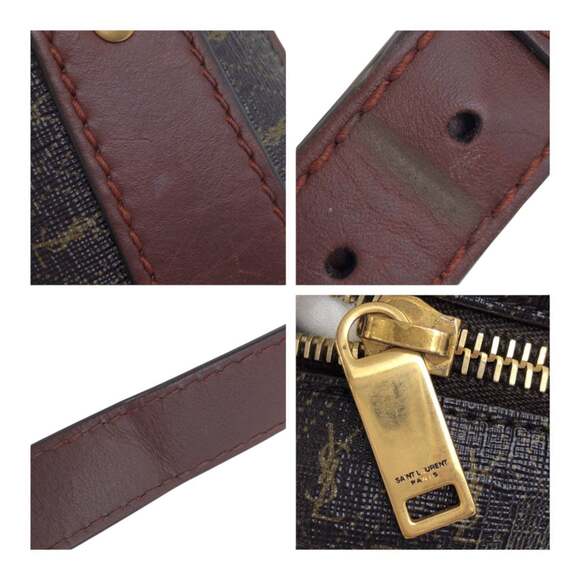 Yves Saint Laurent SAINT LAURENT PARIS Le Monogram YSL Brown Leather Shoulder... - Picture 6 of 10